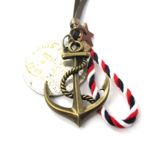dotoly necklace nautical themed anchor coin inspired jewelry pendant brass handmade stamped rope charm animal necklaces