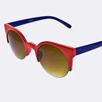 Red Half Frame Sunglasses