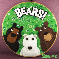 Wall Art Embroidery Hoop - Bears!