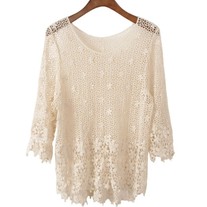 Floral Lace knit tops