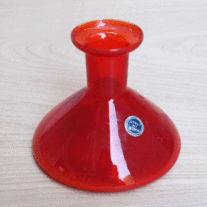 Red Glass Vase - Made in Italy