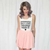 Stay Cute Kitten Crew Tank