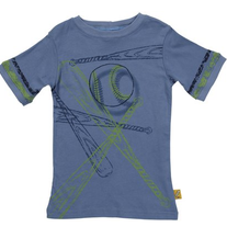 Charlie Rocket Baseball Ringer Tee -Ink
