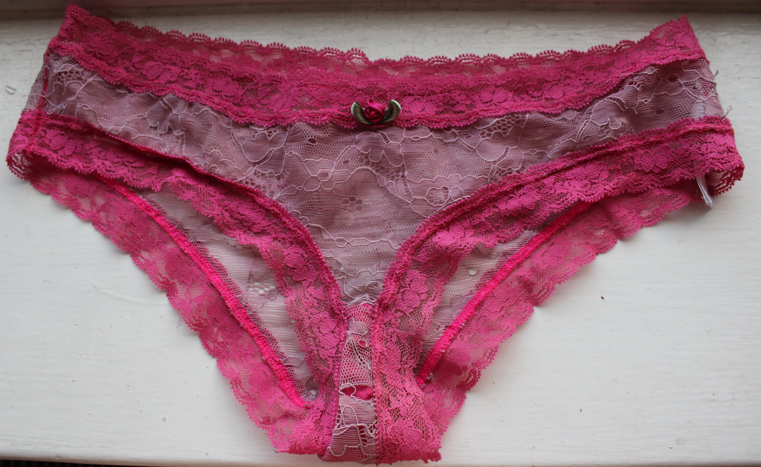 Pink Lace Worn Panties On Storenvy