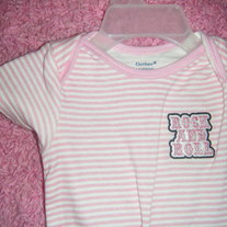 Rock and Roll Patch 24mo Girls Onesie