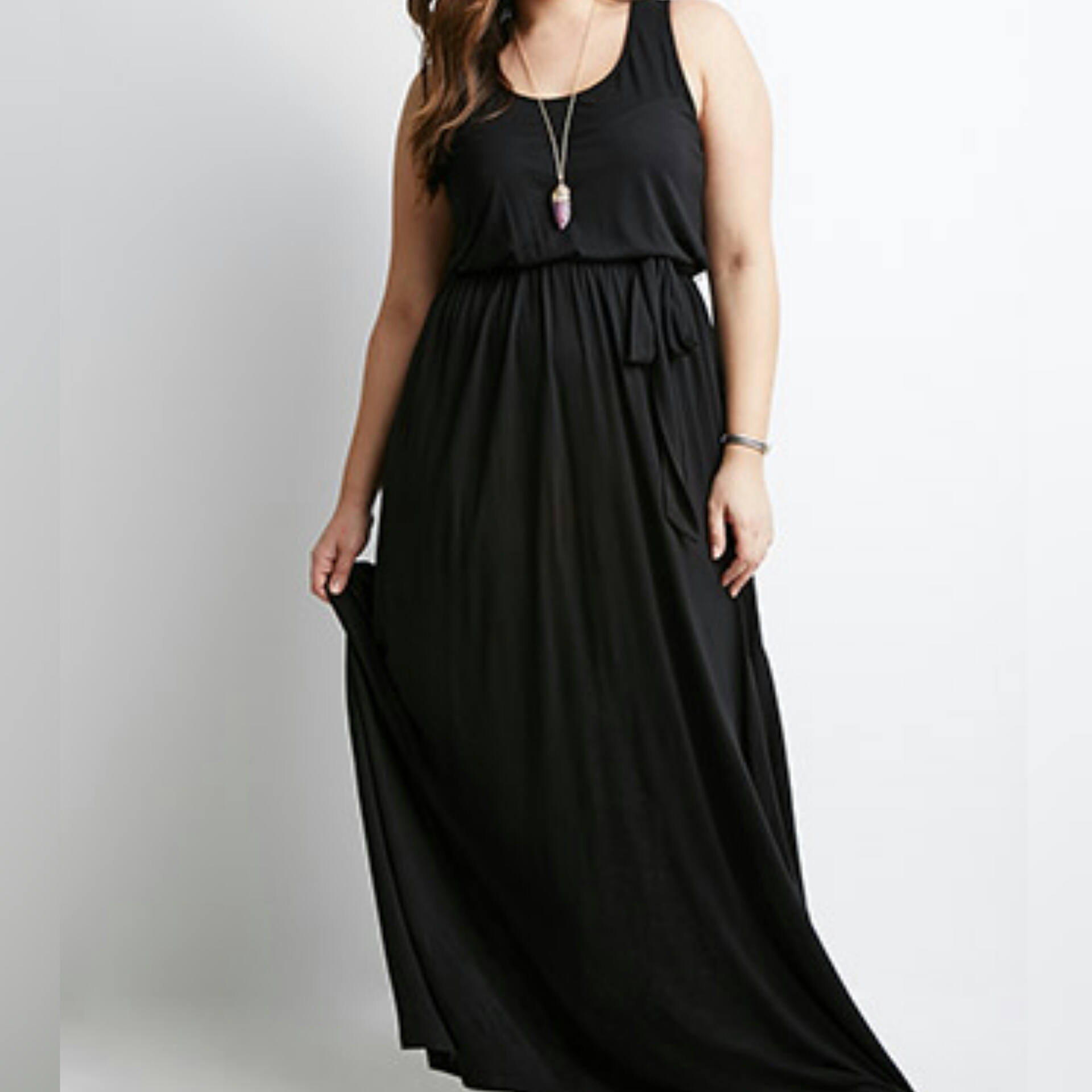 Forever 21 Maxi Dress-Black