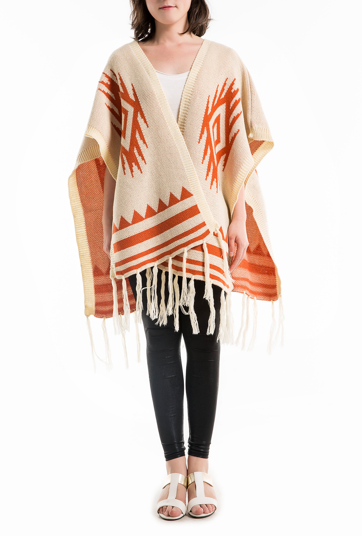 AZTEC Sweater Knit Cardigan Cape on Storenvy