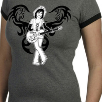 Pagan Zoetrope BrydGrrls Ladies Baby Doll Shirt