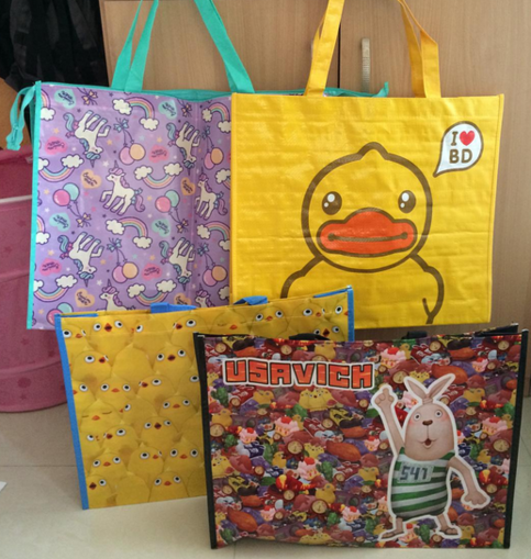 Get Wallpaper Christmas Gift Usavich Rabbit Unicorn B Duck Plastic Shopping Bag For Free
