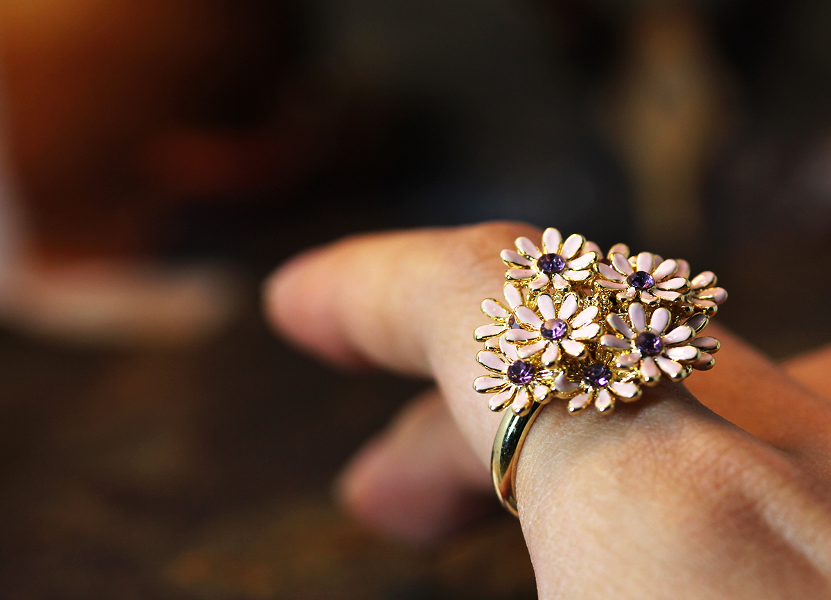 Bouquet Ring floral Flower Adjustable Ring Marriage Bridesmaid Gift Idea hm on Storenvy