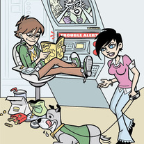 Art Card: "Wendy & Marvin: Monitor Duty"