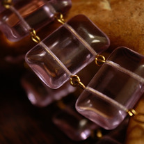 Color Changing Ametrine and Goldtone Bracelet