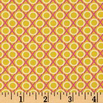 Fat Quarter Anna Maria Horner Hugs and Kisses Pink Lime/ AH45