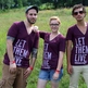"Let Them Live" Deep V Cranberry Tri-blend - Thumbnail 2