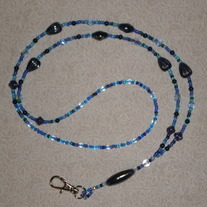 Beaded Lanyard Blue/Cobalt (Spec. Order)