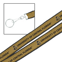 Black & Gold UCF Lanyard	 