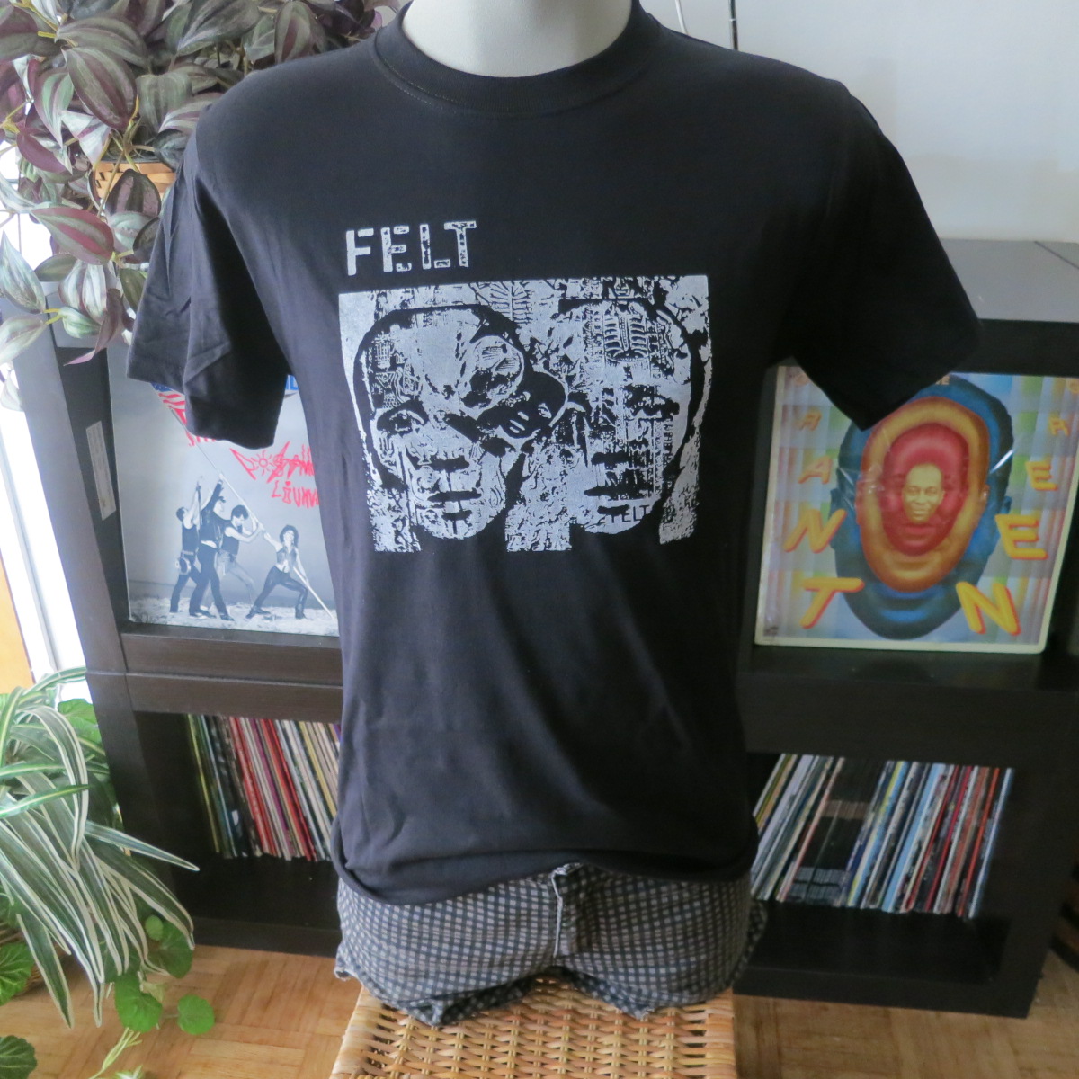 Felt (band) tee T shirt screen print short sleeve Black shirt on Storenvy
