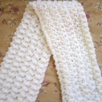 Double Cluster Knit Scarf