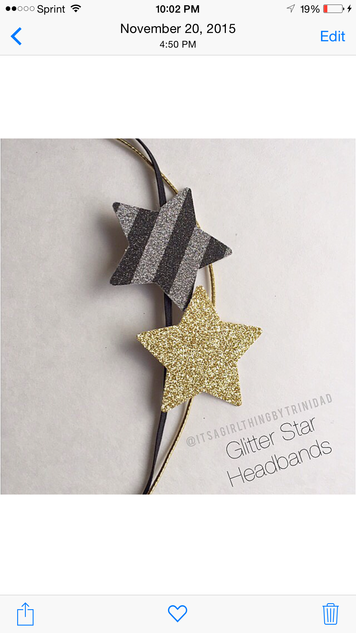 Stripe Glitter Star Boho Headband · It's a Girl Thing by Trinidad