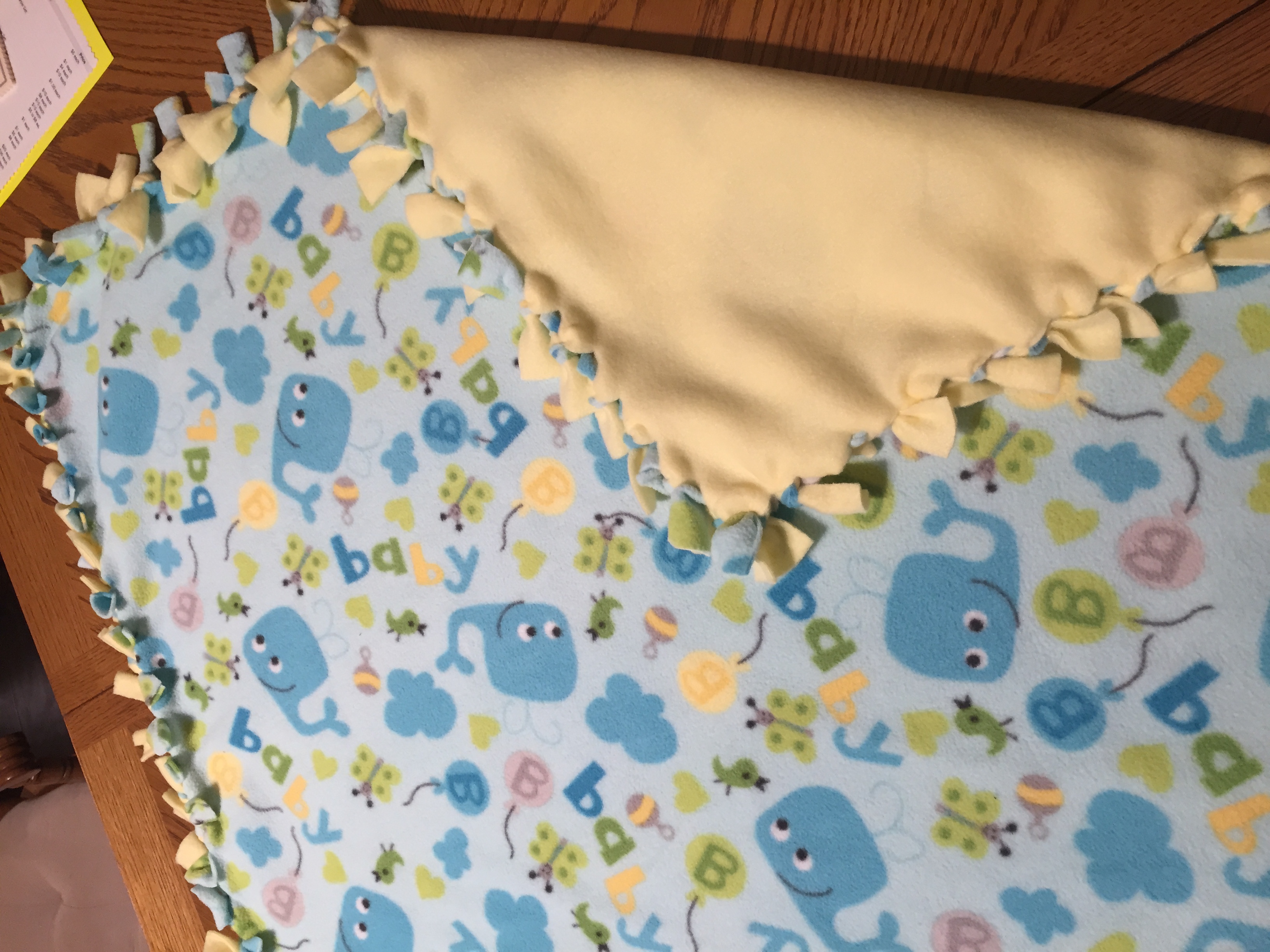 Blue Whales Fleece Baby Blanket · Family Ties Handmade Crafts · Online