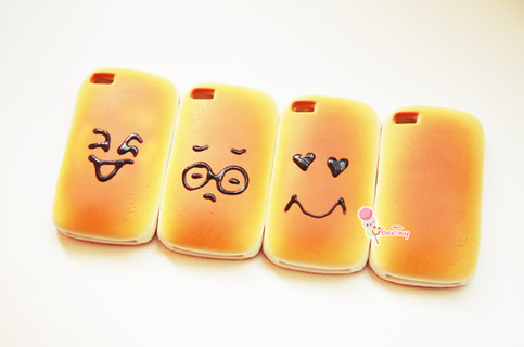 Squishy iPhone Bread Emoticon Cover ? Uber Tiny ? Online Store Powered by Storenvy