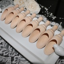Wooden Scoops for Candy Bar - Set of 10