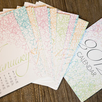 Swirls Desktop Calendar