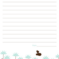 Pen Pal Set - Bee and Flowers Design