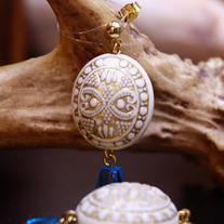 Atlantic Medallion Tassel Dangle Earrings