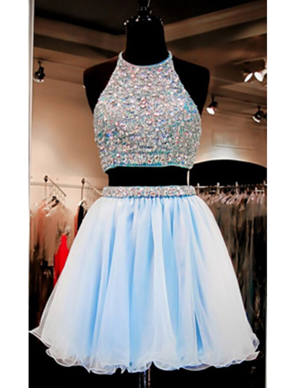 two piece short homecoming dresses