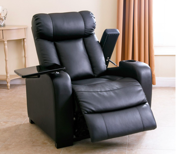 Luxurious Larson Leather Power Recliner on Storenvy