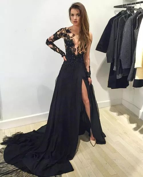 Sexy Black Cocktail Prom Dresses
