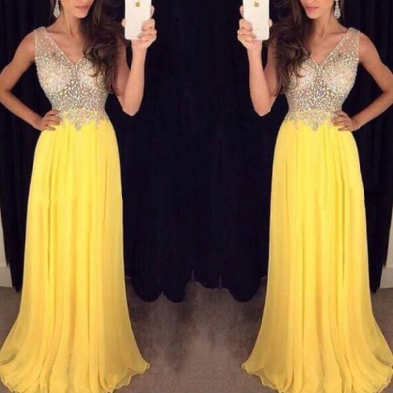 Bling Yellow Dress