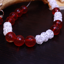Winter Cherry Illusion Necklace