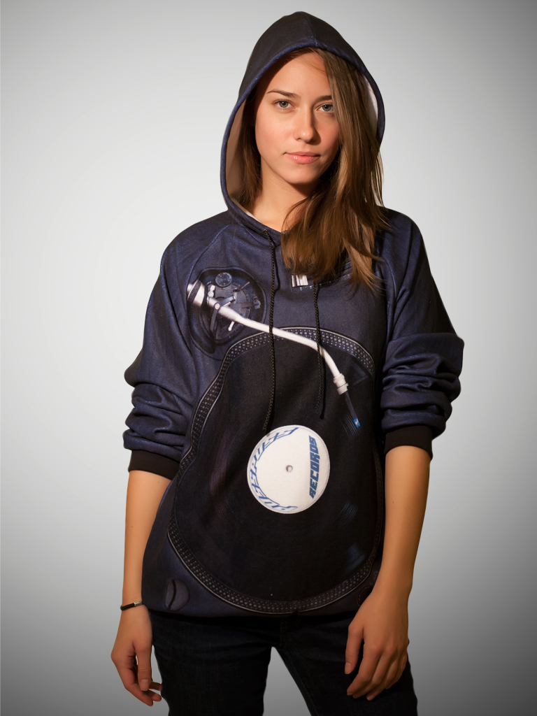 Unisex Hoodie "PP Turntable" on Storenvy
