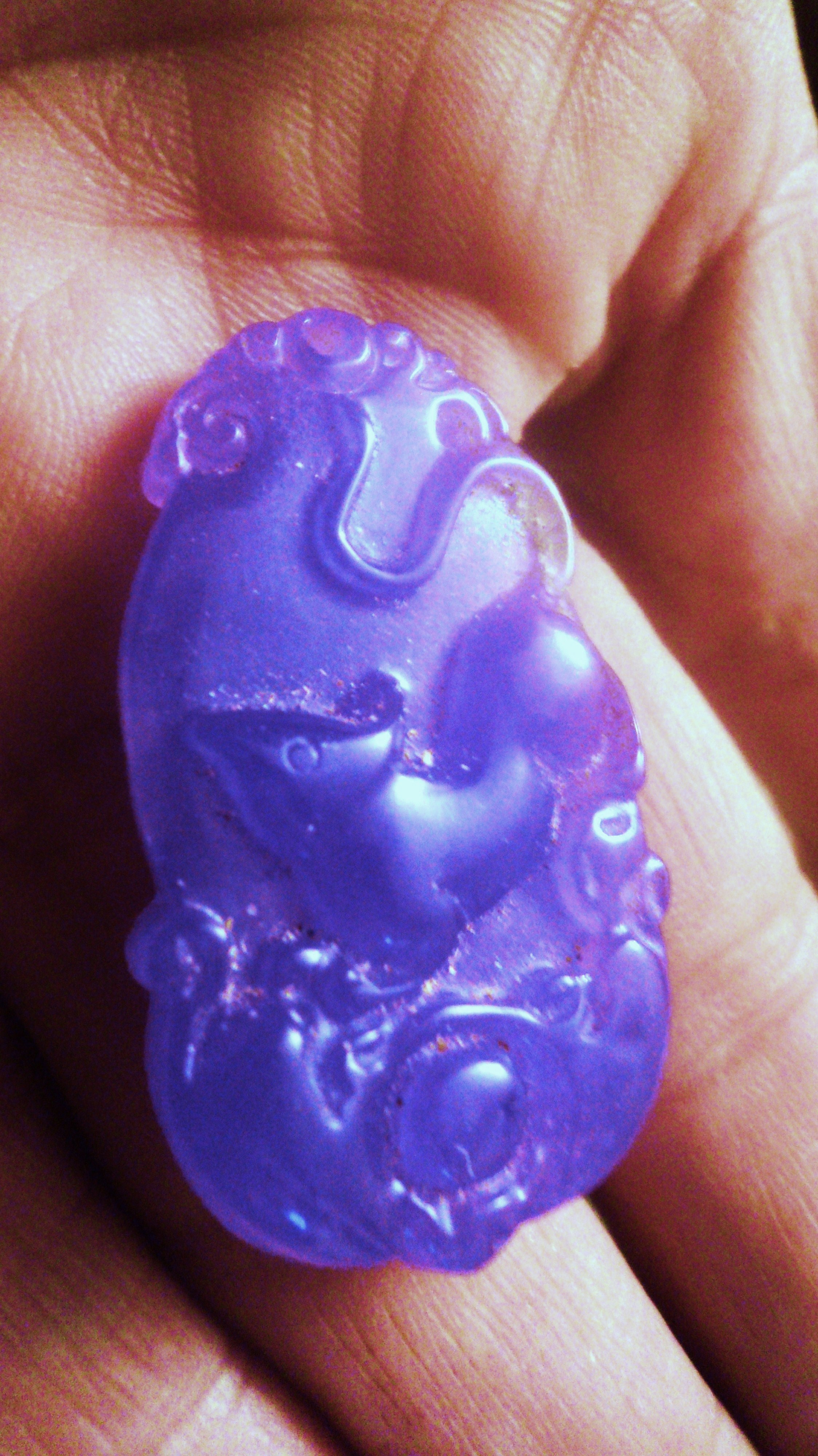 Rare Genuine Jade Purple, beautiful unique color Pendant on Storenvy