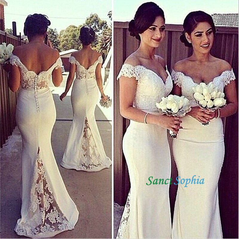 Ivory Lace Bridesmaid Dresses