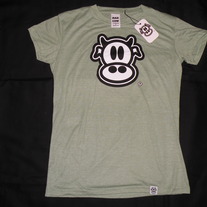 MAD COW LOGO-WOMENS (HEATHER GREEN)