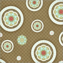 1/2 Yard-Bliss Medallion Cinnamon/5502718