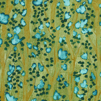 1/2 Yard-Olive Climbing Blossoms CJ4813