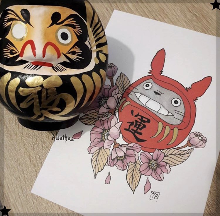 Totoro Daruma Prints / Doll Kaonashi Prints on Storenvy