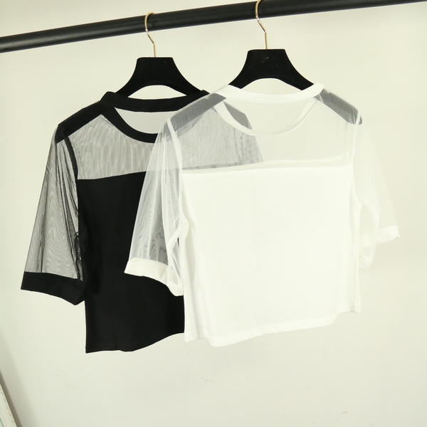 Gauze Perspective Short Sleeve Tshirt on Storenvy