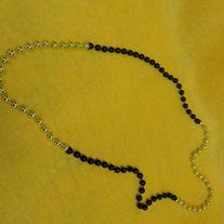 Black and Gold Mardi Gras Beads
