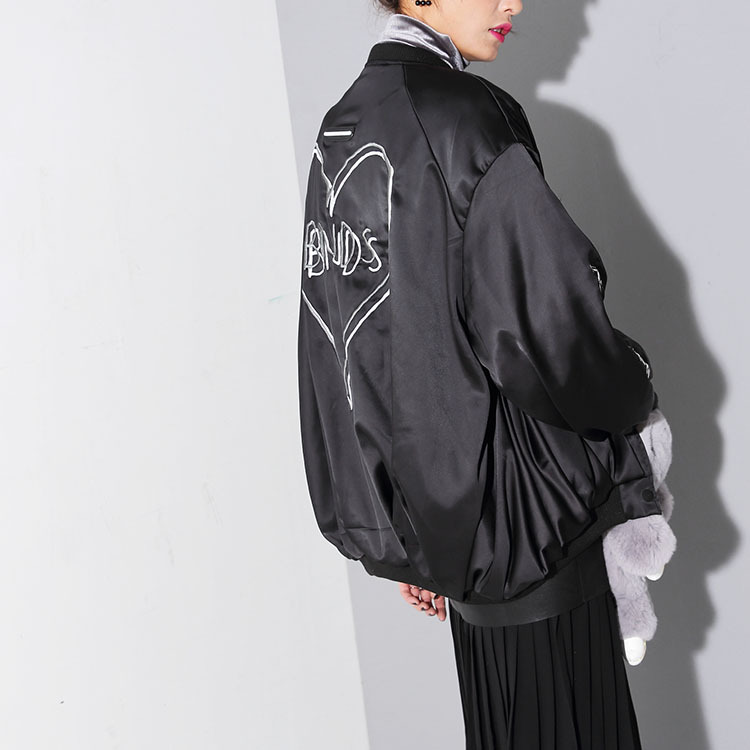 Fashion Embroidery Button Bomber Jacket With Pockets on Storenvy
