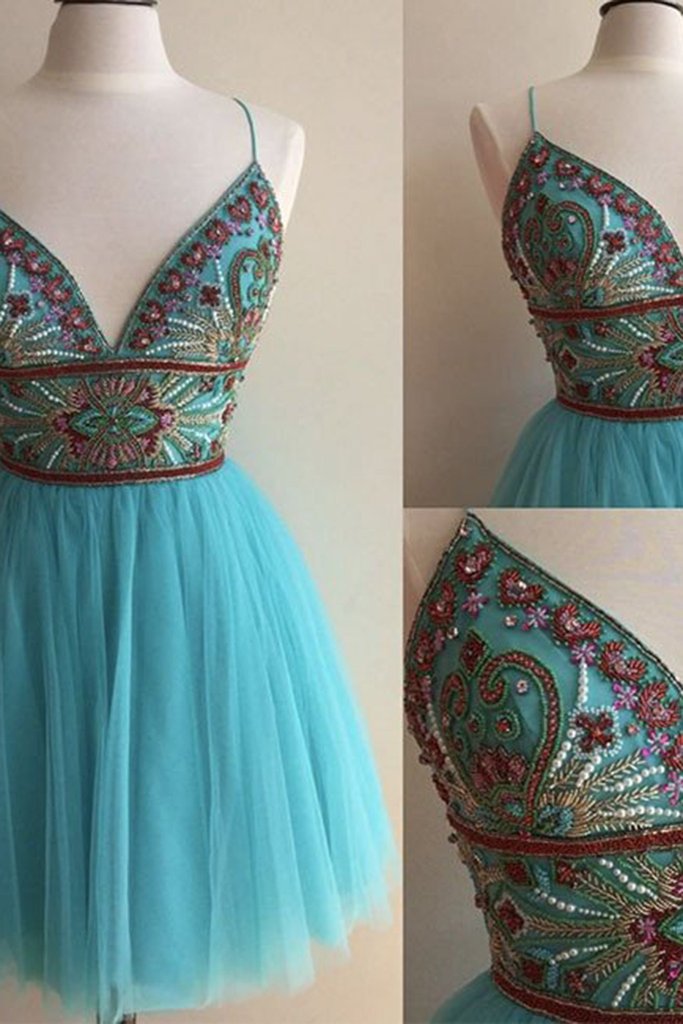 Beading Pretty Homecoming Dresses,Pretty Party Dress,Charming Homecoming Dress,Graduation Dress 