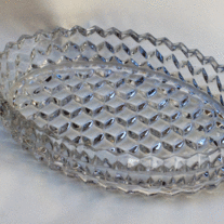 Fostoria American Oval Floating Garden Dish