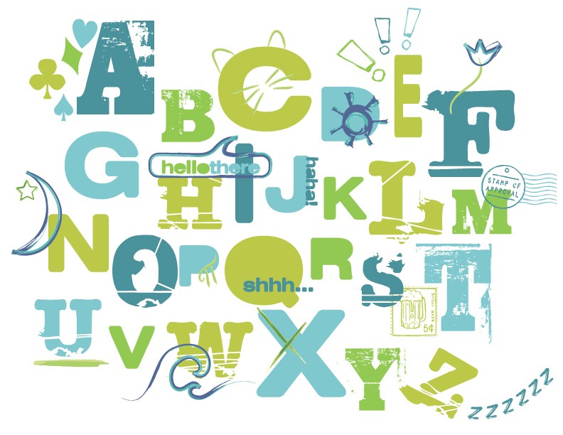 Abc Wall Art paper loves ink | funky fresh alphabet (abc wall art) in surfer Abc Wall Art paper loves ink | funky fresh alphabet (abc wall art) in surfer