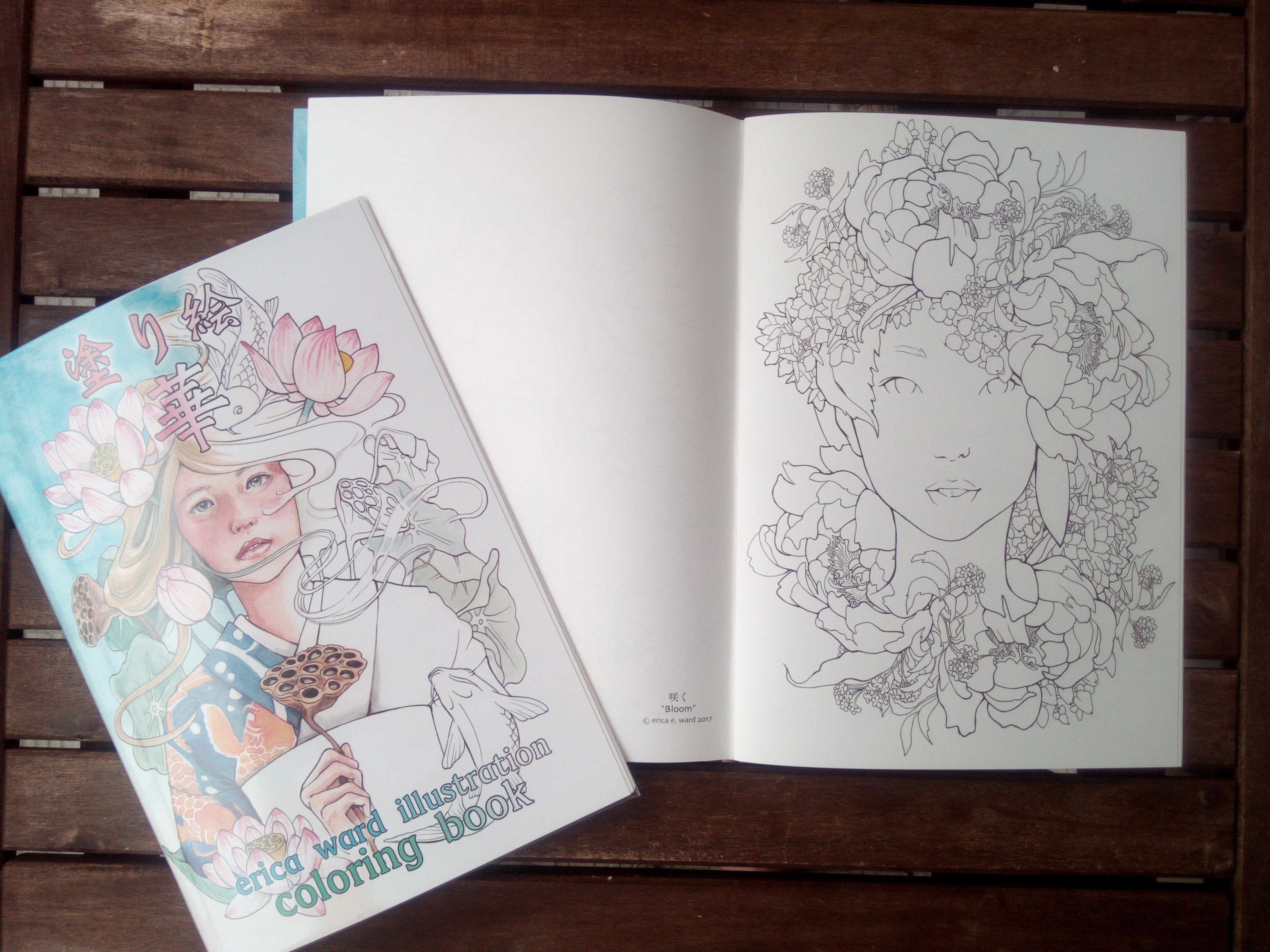 Illustration Coloring Book: Hana · Erica Ward Illustration · Online