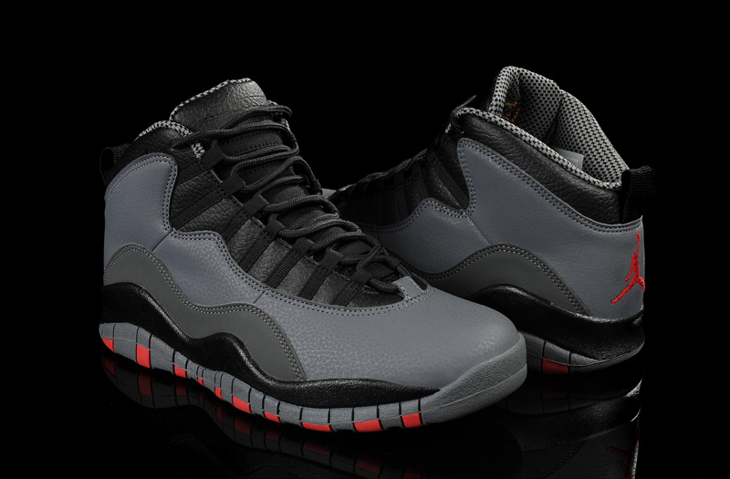 Mens Air Jordan Retro 10 Black Red shoes