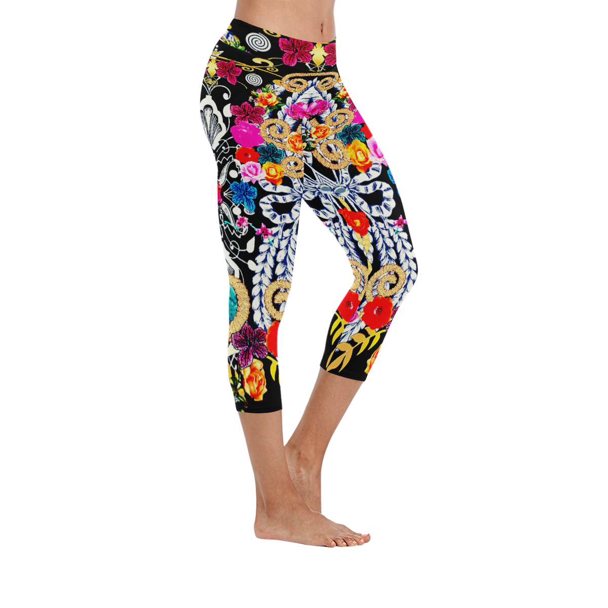 low rise capri leggings